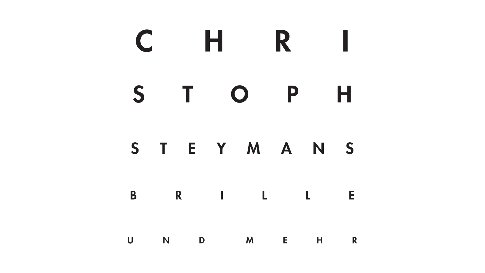 Christoph Steymans Brille und mehr